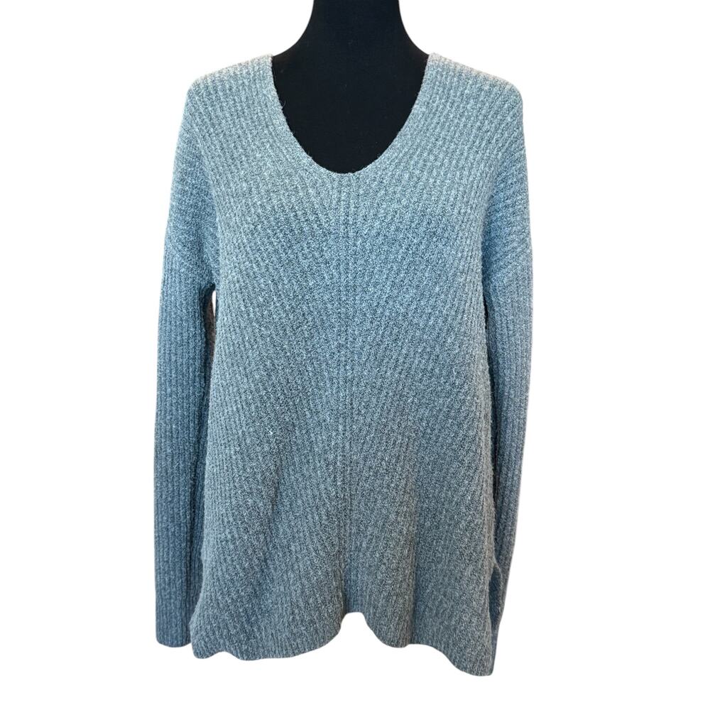 New ~ CASLON ~ ( Nordstrom) Women's Blue Long Sleeve Pullover Sweater Size M